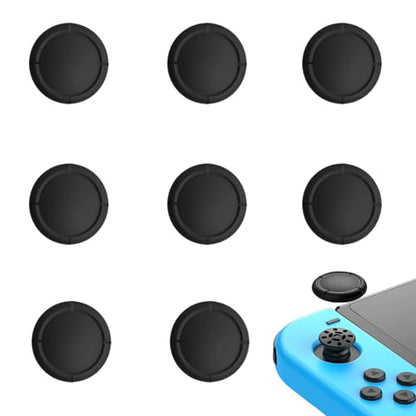 8Pcs, Replacement Joystick Covers for Nintendo Switch/Oled/Lite, Black - color: 8PCS Black