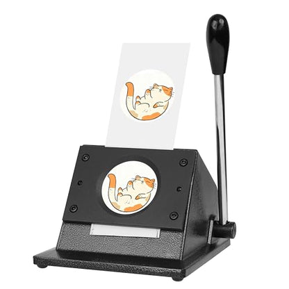 Happizza 2.28in Button Paper Cutter, 58mm Pin Button Cutter Circle Graphic Punch for Button Maker Machine,Photo Machine,Artpaper,Scrapboard Cutting - size: 58mm-Round
