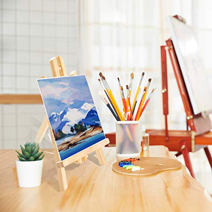 AROIC 20Pack 11.8in Wood Easels,Painting Party Easel,Canvas Holder - style: 11.8"-20p