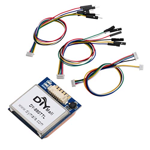 DY-880 TTL GPS Receiver Module With Flash HMC5883L Compass and Active Antenna - Support Glonass Beidou for Arduino FPV Aircraft CC3D Flight Control, Replace BN-880