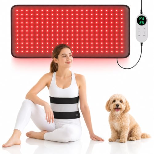 Red Light Therapy Pad for Body Pain, 24"x12" Large Infrared Wrap - size: 24"x12"