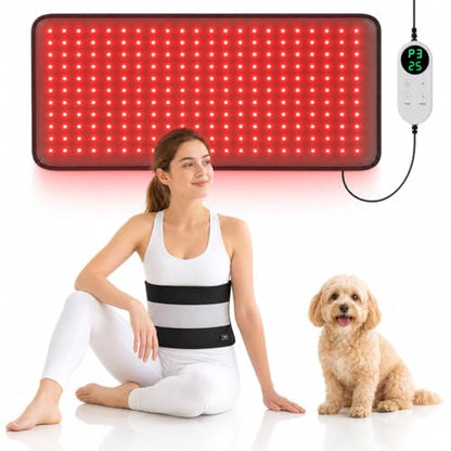 Red Light Therapy Pad for Body Pain, 24"x12" Large Infrared Wrap - size: 24"x12"