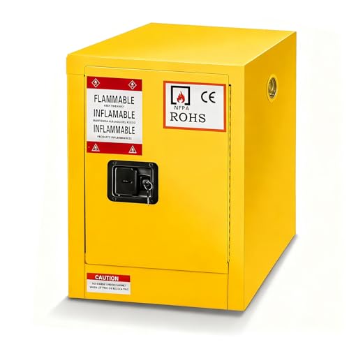 koxuyim Flammable Storage Cabinet 17" x 18" x 22" Industry Safety Cabinet - size: 22"*17"*18"