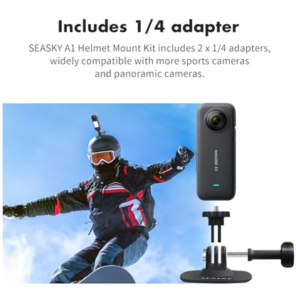 SEASKY A1 Sports Camera Flexible Adhesive Helmet Mount use Genuine 3M