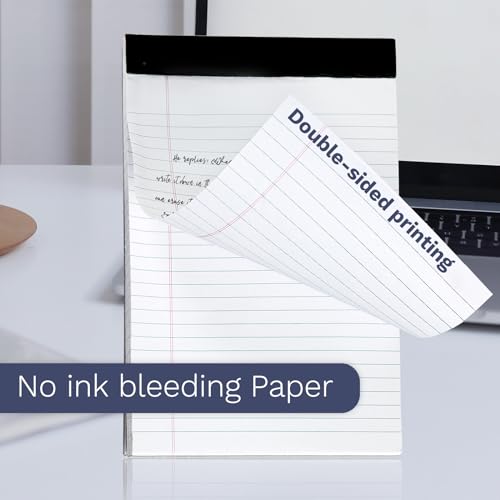 Goefun Note Pads 5x8 12 PCS, Small Legal Pads White-30 Sheets Per Notepad - color: white, size: 5x8