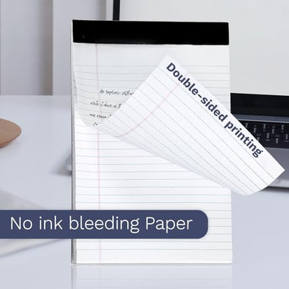 Goefun Note Pads 5x8 12 PCS, Small Legal Pads White-30 Sheets Per Notepad - color: white, size: 5x8