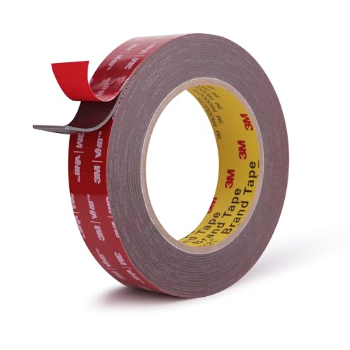 3M Double Sided Tape, Heavy Duty, 1” x 18Ft, Gray - color: Grey, size: 1" x 18Ft
