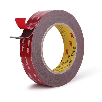 3M Double Sided Tape, Heavy Duty, 1” x 18Ft, Gray - color: Grey, size: 1" x 18Ft