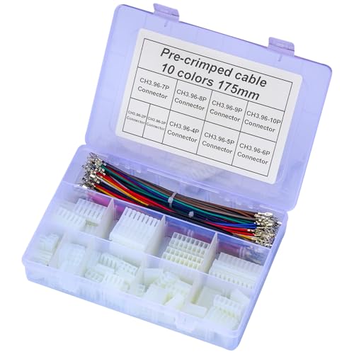 Compatible with Molex Wire-to-Board Connectors, KK 396 Connectors 3.96mm Pitch with 20AWG Premium Pre-Crimped Wire, KK 396 3.96mm 2P 3P 4P 5P 6P 7P 8P 9P 10P Housing (TC-MX-KK396-3.96mm) - size: 3.96mm-KK-396