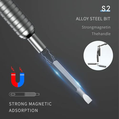 31-in-1 Mini Precision Screwdriver Sets, Portable Magnetic Mini Repair Tool Kit for Phone, Computer, Watch, Laptop, Macbook, Ring Doorbell, Eyeglass, Electronic, Aluminium Alloy Screw Driver