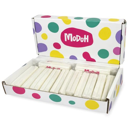 White 16-Pack Non Drying Modeling Clay, Each 1.76oz, 28 oz Total - color: White, size: 1.75 lbs