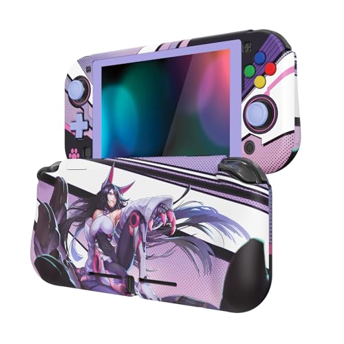 PlayVital ZealProtect Protective Case for Nintendo Switch Lite, Hard Shell Ergonomic Grip Cover for Nintendo Switch Lite w/Screen Protector & Thumb Grips & Button Caps - Neko Mecha - color: Neko Mecha