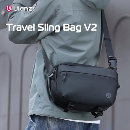 ULANZI 10L Camera Sling Bag, Water-Resistant Camera Case with Tripod Holder - size: 10L