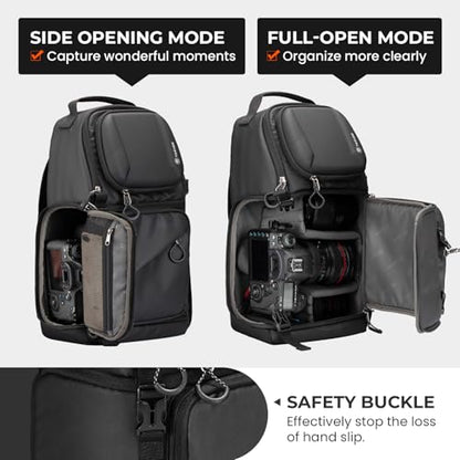 TARION 2-in-1 Camera Backpack & Shoulder Sling Bag Compact 9L Black TR-S - color: 2-in-1 Sling/Backpack Black, size: Large