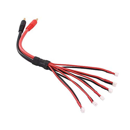 1pc 6X Pico to 4mm Banana Parallel Battery Charging Cable 25cm