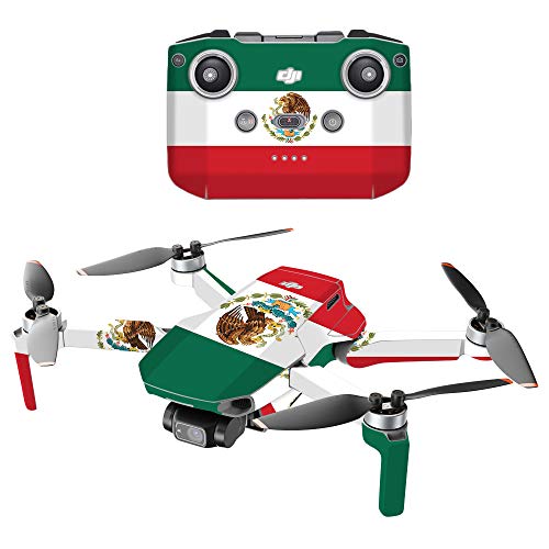MightySkins Compatible with DJI Mini 2 Portable Drone - Mexican Flag | Protective, Durable, and Unique Vinyl Decal wrap Cover | Easy to Apply, Remove, and Change Styles | Made in The USA - color: Mexican Flag