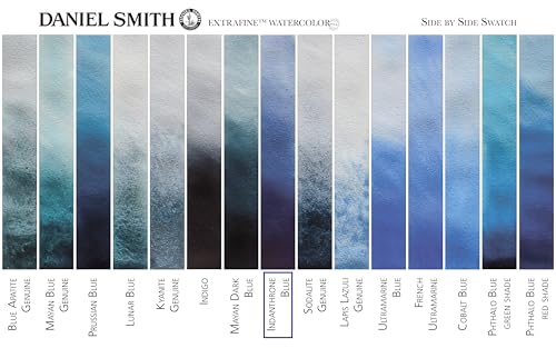 Daniel Smith Extra Fine Watercolor Paint, 5ml Tube, Indanthrone Blue, 284610043 - color: Indanthrone Blue