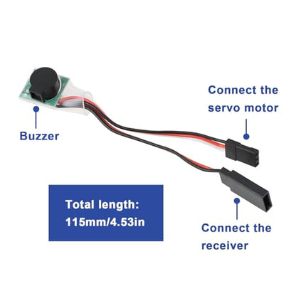 2Pcs RC Lost Model Alarm 4-6V DC Lost Model Finder Buzzer <85dB for Drone Plane Heli 1-35mA