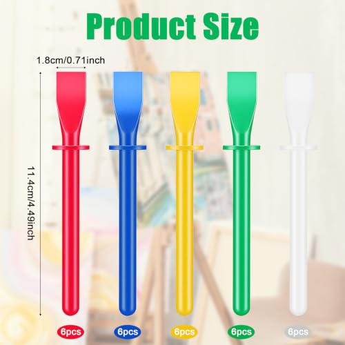 30Pcs Multicolored Silicone Glue Brush, Woodworking DIY Projects
