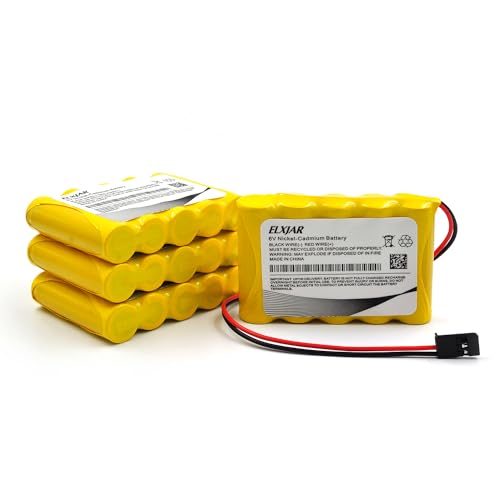 (4-Pack) 6V 800mAh Ni-Cd Receiver Battery for Hitec Futaba JR - color: (4-Pack) 6V 800mAh AA
