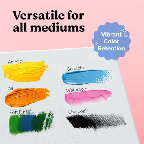 Chalkola 11x14 Canvas for Painting, 15 Bulk Value Pack - Blank Panels - color: 15 - 11"x14" - Whiite