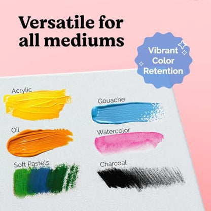 Chalkola 11x14 Canvas for Painting, 15 Bulk Value Pack - Blank Panels - color: 15 - 11"x14" - Whiite