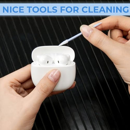 Chinco 200 Pcs Cleaning Swabs 2.56'' Sponge Tip Swabs Sticks Blue - color: Blue
