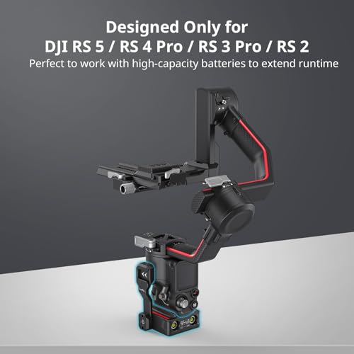 SMALLRIG Power Supply Base Plate for DJI RS 2/RS 3 Pro/RS 4 Pro/RS 5 Gimbal