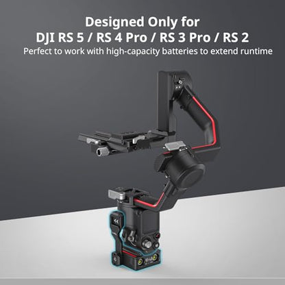 SMALLRIG Power Supply Base Plate for DJI RS 2/RS 3 Pro/RS 4 Pro/RS 5 Gimbal