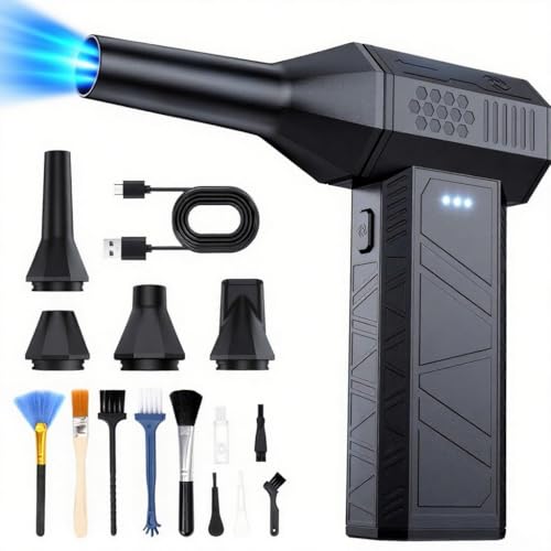 Compressed Air Duster, 3-Gear Electric Air Duster Rechargeable
