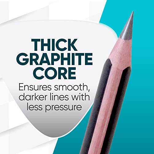 KOALA TOOLS | Bear Claw Pencils 1-Pack (6 Pencils) - Fat, Thick, Strong, Triangular Grip, Graphite, 2B Lead with Eraser - Suitable for Kids, Art, Drawing, Drafting, Sketching & Shading - style: 2B Lead