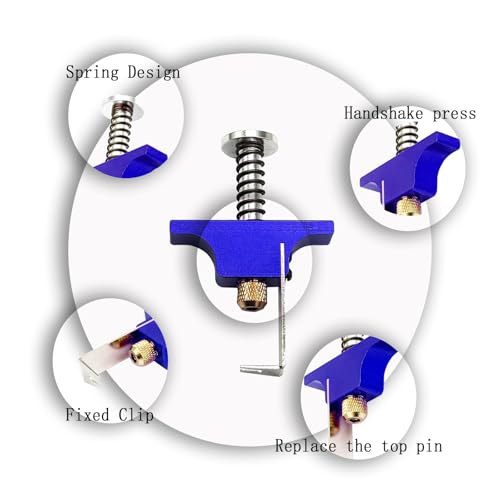 Propeller Puller Aluminum Alloy Removal Tool Props Remover， with Replacement Ejector Pins for RC FPV Drone BetaFPV Air65 75 (Blue)