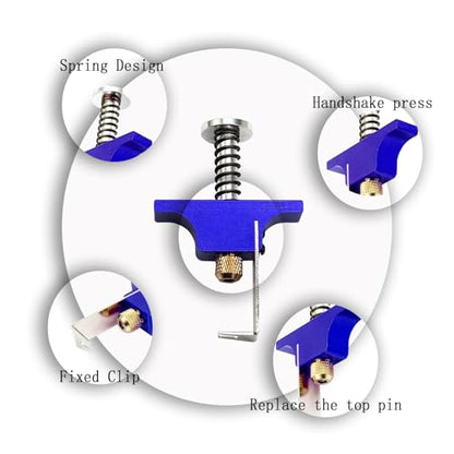 Propeller Puller Aluminum Alloy Removal Tool Props Remover， with Replacement Ejector Pins for RC FPV Drone BetaFPV Air65 75 (Blue)