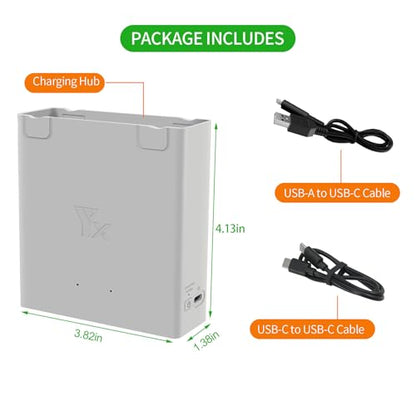 Hanatora Two-Way Charging Hub for DJI Avata 2 Battery,Charge,Dual Ports Drone Charger