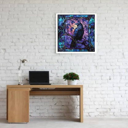 Diamond Painting Kits for Adults,5D Crow Diamond Art Kits for Beginners - color: KM344-1