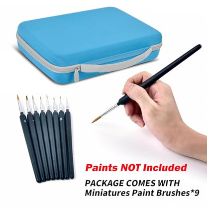 Model Paint Storage Case for Testors, Holds 60 Bottles, Paints Not Included - color: Blue