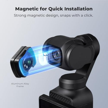 K&F CONCEPT Magnetic Wide Angle Lens&1/4 Black Diffusion&Cool Tone Filter - style: Wide Angle & 1/4 Black Diffusion & Cool Tone