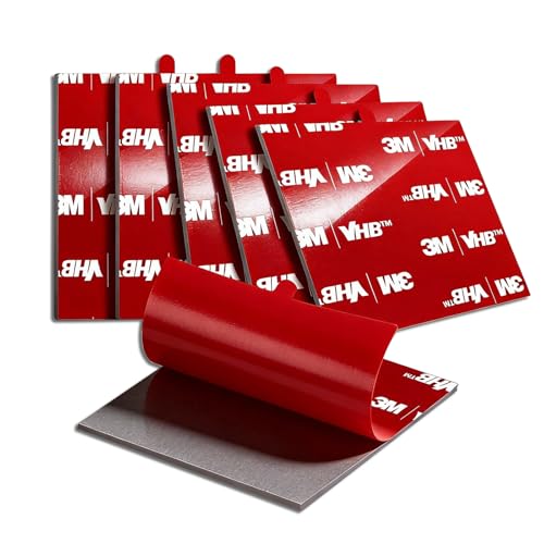 3M Double Sided Pads, Heavy Duty, 2.2" Square Adhesive Pad, 6 Pack - size: 2.2" x 2.2" (6 Pack), style: Square