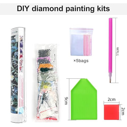 Mushroom Diamond Art Kits for Adults Moth Diamond Painting Kit Beginner - color: DP05010