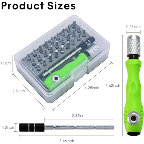 32-in-1 Multi-Function Screwdriver Set, Portable Household Repair Toolkit, Suitable for Phones, Watches, Laptops and Game Consoles