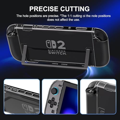 HEATFUN Dockable Clear Case Compatible with Nintendo Switch 2, Transparent - color: Transparent