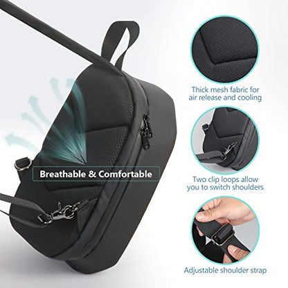 JSVER Carrying Case For DJI Mini Waterproof Shockproof Backpack Case Compatible with DJI Mini/Air/Mavic 1/AVATA Remote & Smart Controller, Propellers, Battery and Accessories
