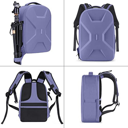 MOSISO Camera Backpack, DSLR/SLR/Mirrorless Photography Camera Bag - color: Lavender Gray