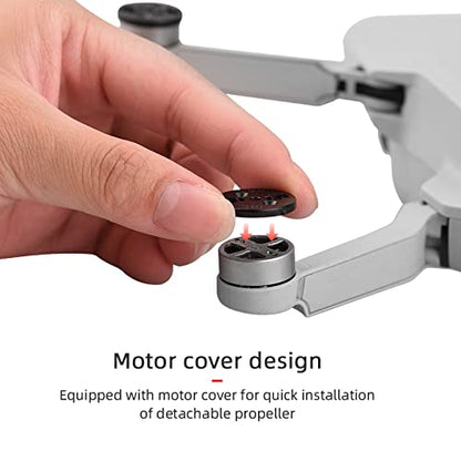 BTG Quick Release Three-Blade Propellers Blades Compatible with DJI Mavic Mini/Mini 2 / Mini 4K Drone (Red)