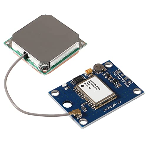 1 Set GY-NEO6MV2 NEO-6M GPS Module NEO6MV2 with Flight Control EEPROM MWC APM2.5 Large Antenna for Arduino, Raspberry Pi, ESP32(1PCS GPS Module) - color: 1PCS