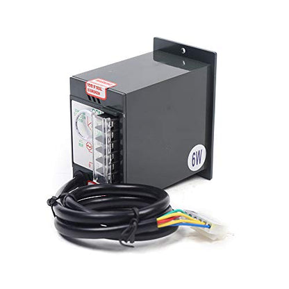 0-7.5RPM 6W 180K AC Variable Speed Gear Reduction Motor with Controller - color: 6W 180K