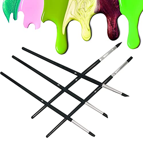 Sdanart Silicone Rubber Tip Paint Pens Brushes,Silicone Paint Brush,Size 4 - size: size 4