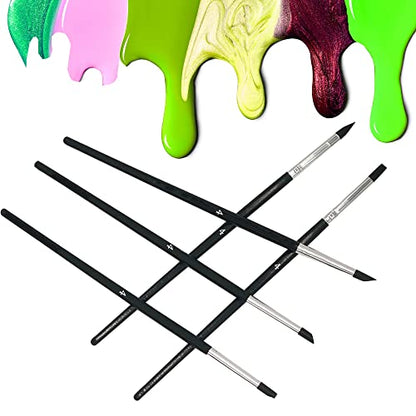 Sdanart Silicone Rubber Tip Paint Pens Brushes,Silicone Paint Brush,Size 4 - size: size 4