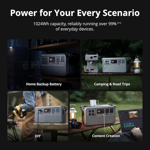 DJI Power 1000 V2 Portable Power Station, 1024Wh LFP Battery