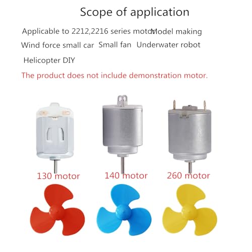 30PCS Propeller Props, be Suitable forMiniature DC Motor 2mm axis Propeller Small-Scale Production of Motor Fan Blades by Science and technologTightly Close fit130 motormaterial skrnrhrery
